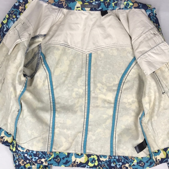 Liz Claiborne floral jean jacket NWT size lg - Picture 11 of 13